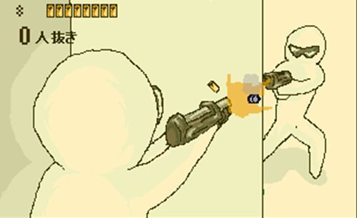 THE 銃撃戦 ゲーム画面