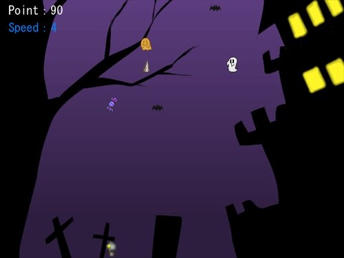 ロボネコのハロウィン ゲーム画面