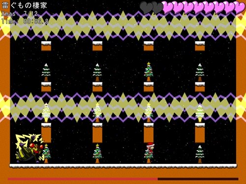ユキヤマインフェルノ　～ミコのクリスマスけいかく2017～ ゲーム画面