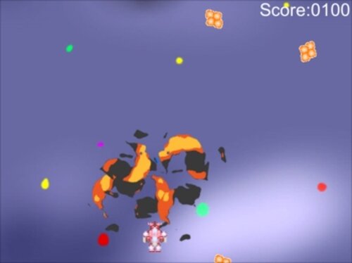 Break the meteor of "karaage" Game Screen Shot3