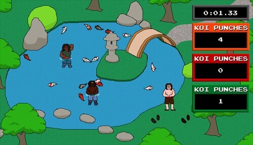 鯉パンチャ―ＭＭＸＶＩＩＩ ゲーム画面