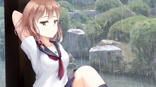 幽霊少女室-夏雨-体験版 ゲーム画面
