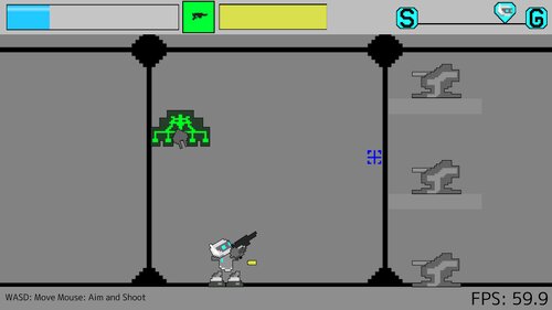 Robotic Shooter Game Screen Shot
