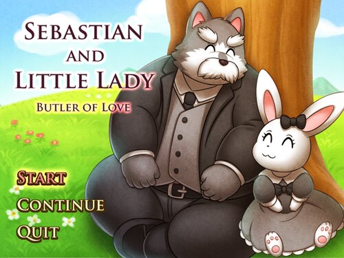 Sebastian and Little lady Butler of Love Game Screen Shot2