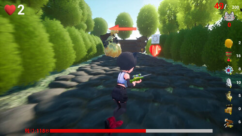 VRoidでEndless Runner2 Ver2 Game Screen Shot2