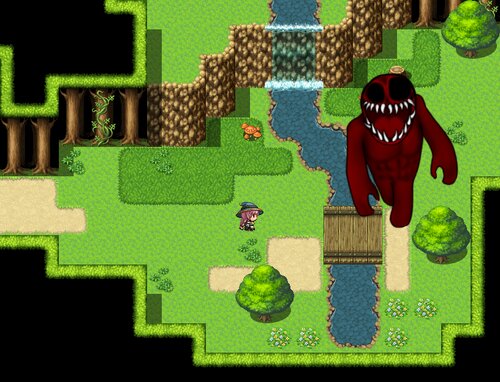 大岩さんたちといっしょに赤い巨人に追われる呪いを全力で解く話 ゲーム画面