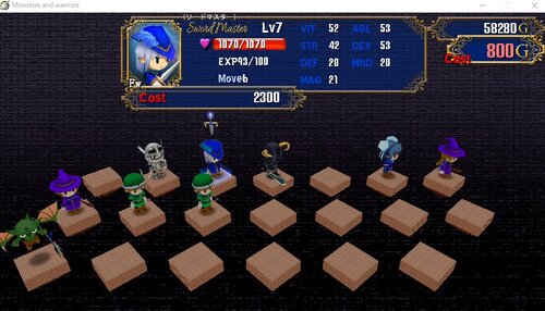 Monsters and warriors Game Screen Shot2