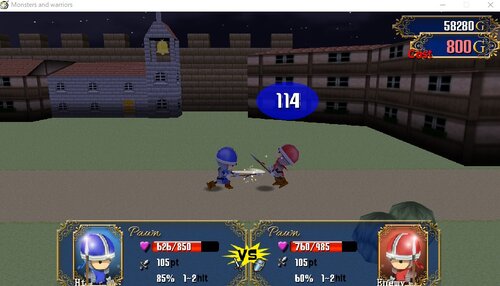 Monsters and warriors Game Screen Shots
