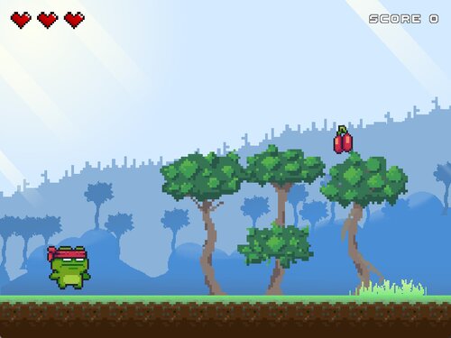 Frog Runner Game Screen Shot