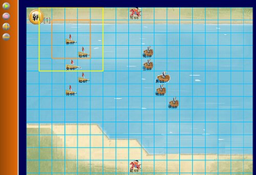 壇ノ浦の戦い - ver1.2 ゲーム画面