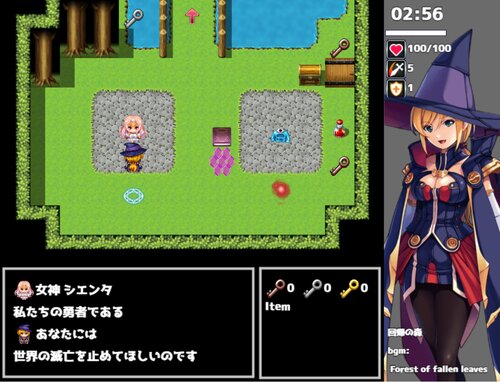 3分で魔王を倒すRPG ゲーム画面1