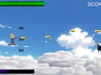 突撃シューリック～シンプルな横スクロールシューティング～ ゲーム画面1