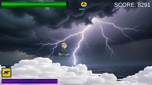 突撃シューリック～シンプルな横スクロールシューティング～ ゲーム画面2