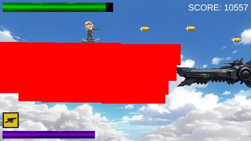 突撃シューリック～シンプルな横スクロールシューティング～ ゲーム画面4