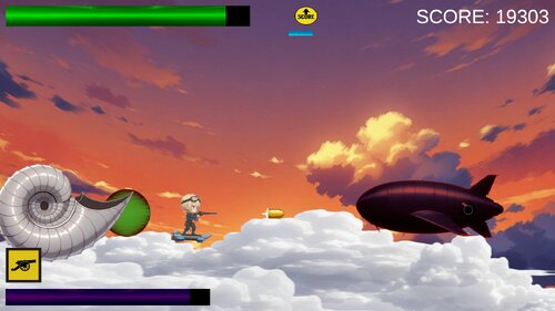 突撃シューリック～シンプルな横スクロールシューティング～ ゲーム画面5