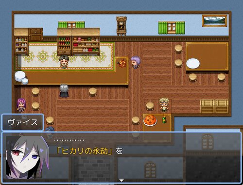 ライトクリスタルLV ゲーム画面1