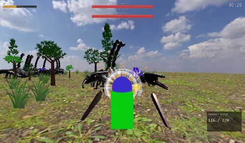 Alienshooter ゲーム画面