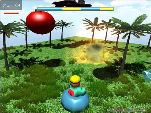 ザ・トマト3D ゲーム画面