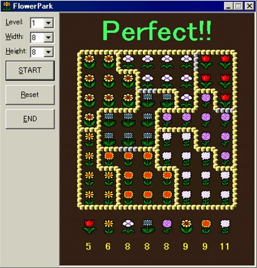 FlowerPark ゲーム画面