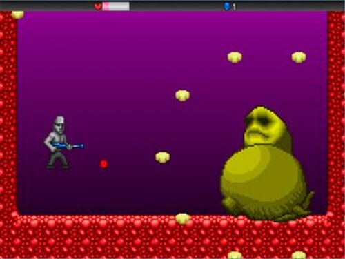 Alien vs Moai Game Screen Shot4