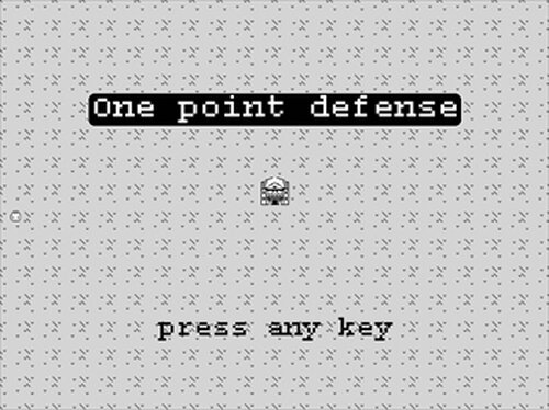 one point defense Game Screen Shots