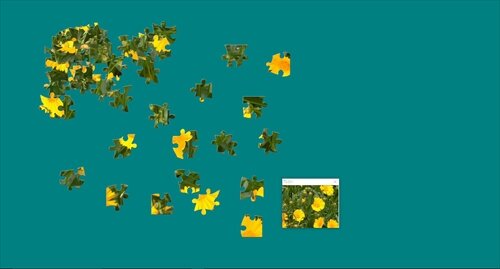 『プレゼントパズル』　プロポーズ・告白に贈る花　バージョン ゲーム画面