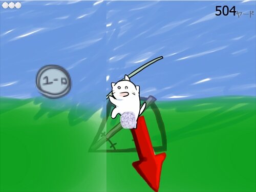 ネコバノゴルフ Game Screen Shot