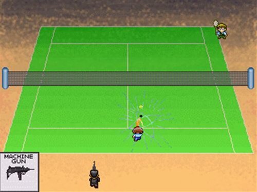 ジェントルメン・テニス ゲーム画面